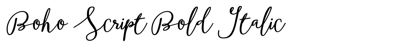 Boho Script Bold Italic
